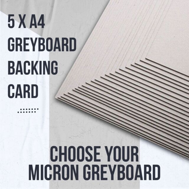 5 x A4, Greyboard, Choose your Micron