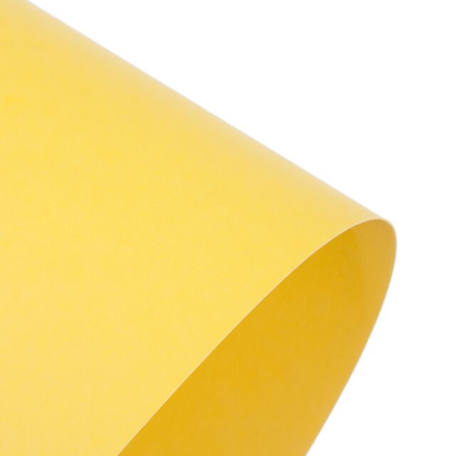 12x12 Solar Yellow Coloured 120GSM Paper - Recycled Pack Size : 12 Sheets