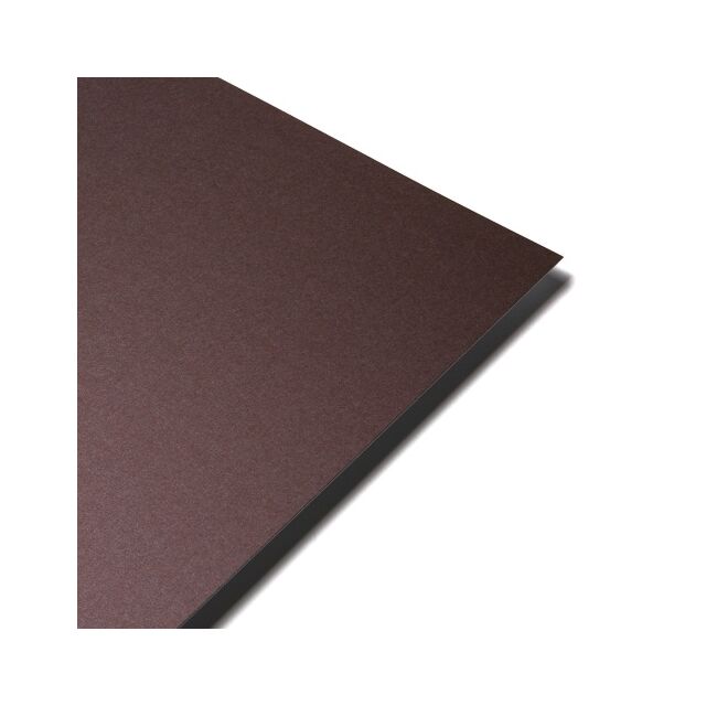 A2 Dark Chocolate Pearlescent Card Single Side 2 Sheets