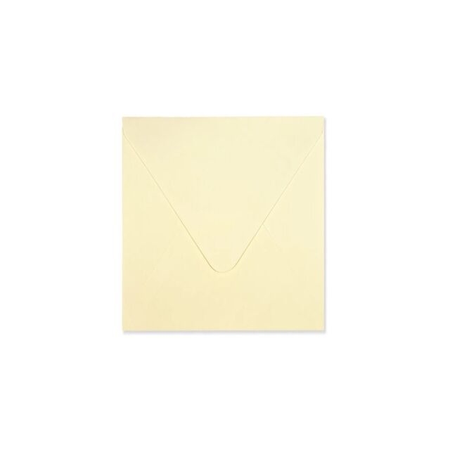 155mm Square Vanilla Envelopes Diamond Flap Card Making x25