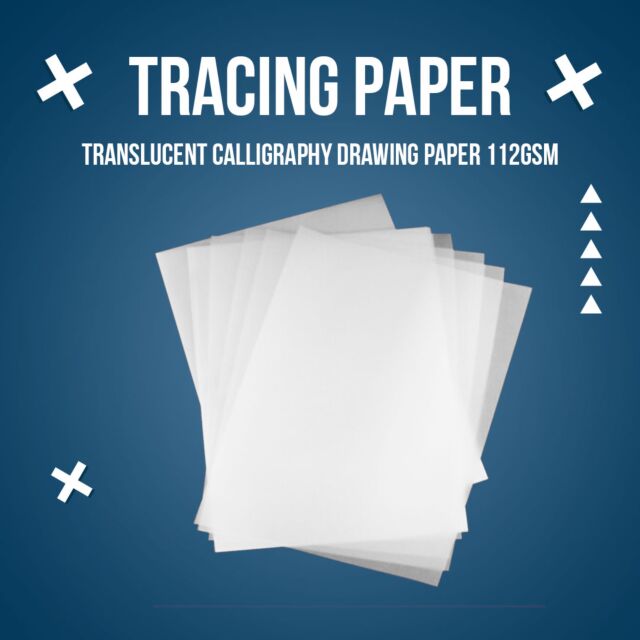 12x12 Tracing Paper Semi Transparent 112GSM  25 Sheets