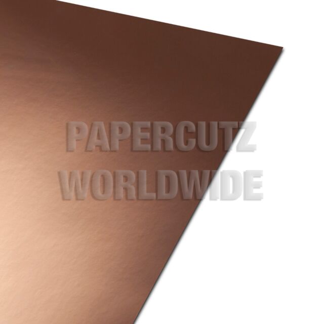 A2 Rose Gold Mirror Card Reflective 250GSM 1 Sheets