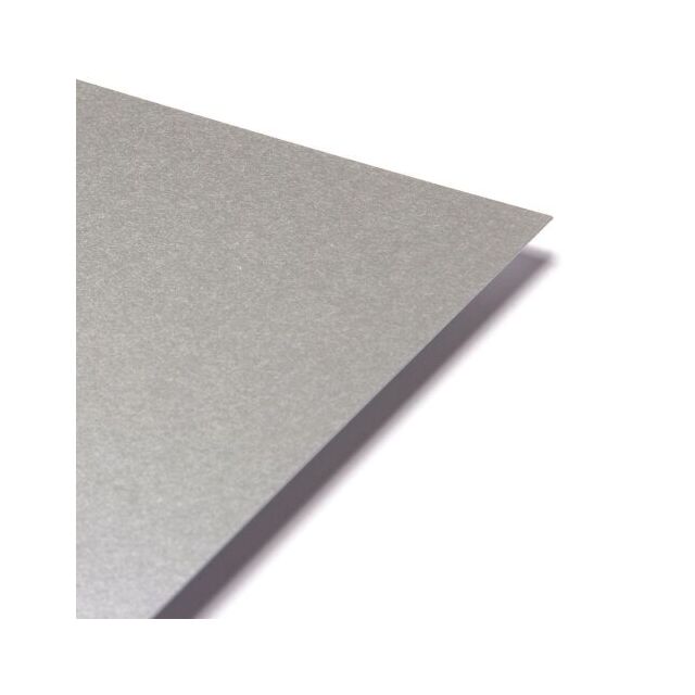A4 Platinum Silver Pearlescent Card Single Side 1 Sheet
