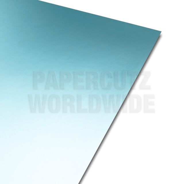 A3 Mirror Card Light Blue Reflective 250GSM 10 Sheets