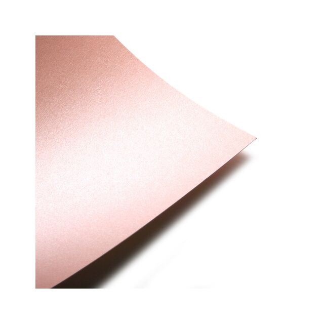 A3 Salmon Pink Pearlescent Paper Double Side 120GSM 8 Sheets