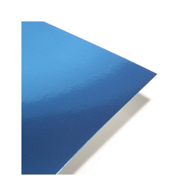 A4 Card Blue Metallic Foil Shiny Reflective 280GSM 10 Sheets