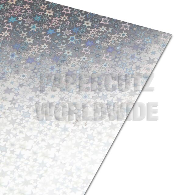 A4 Holographic Card - Large Stars Pattern 250GSM 10 Sheets