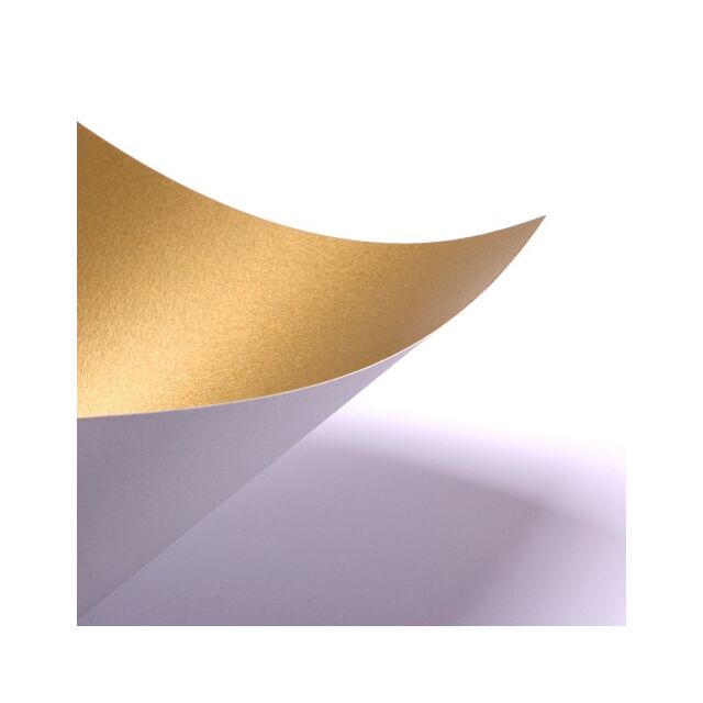 A5 Gold 1 Sided Coloured Paper 100GSM 25 Sheets