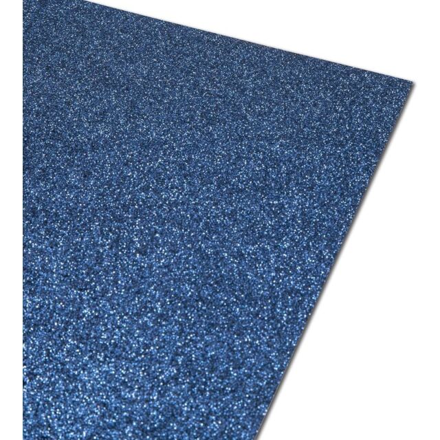 A2 Blue Glitter Card 250GSM None Shed - 1 Sheet