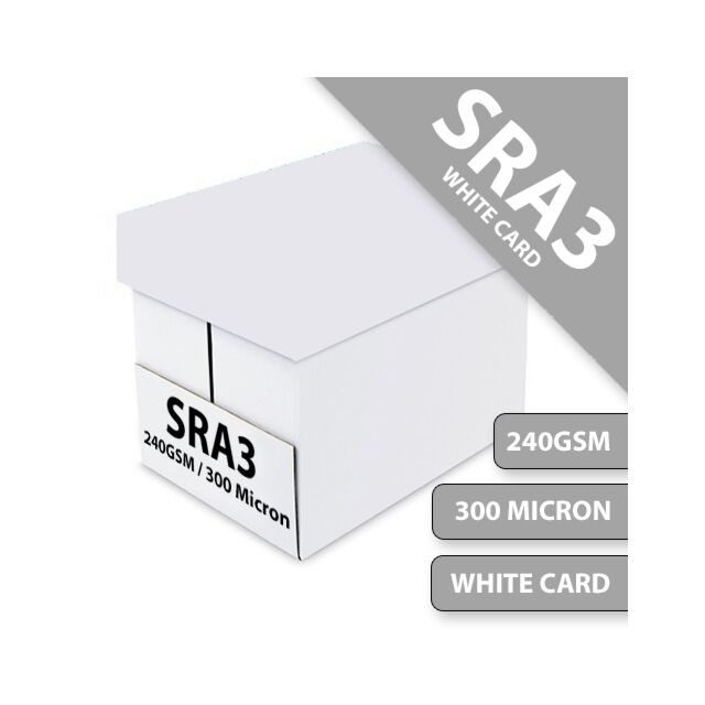 Box SRA3 White Card Craft & Print 240GSM / 280 Micron Card  1000 Sheets