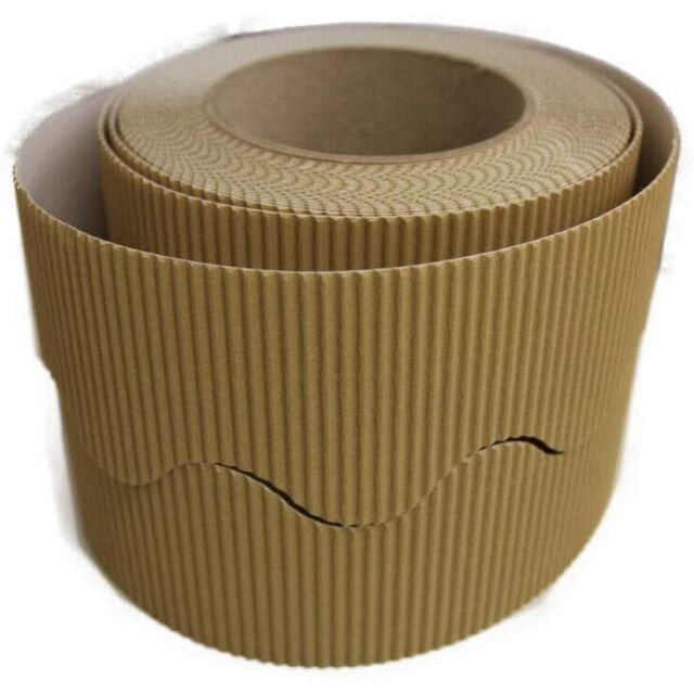 Hessian Cardboard Border Roll Scalloped Corrugated x1