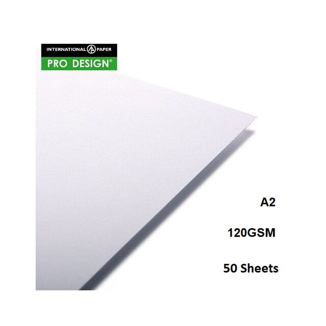 A2 Hi White Printer Paper 120GSM - Pro Design Pack Size : 50 Sheets
