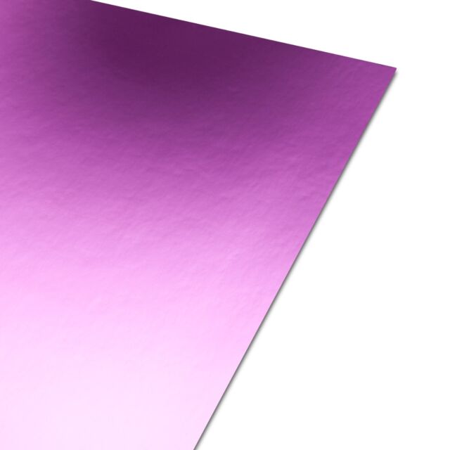A4 Mirror Card Pink Reflective 250GSM 10 Sheets