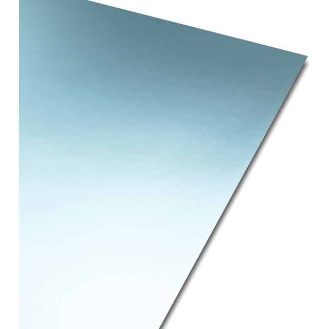 A4 Mirror Card Light Blue Reflective 250GSM 10 Sheets