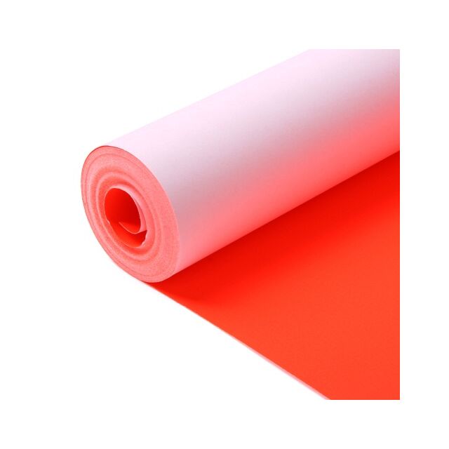 Neon Paper Roll Red Fluorescent 10 Metre Length 1 Roll