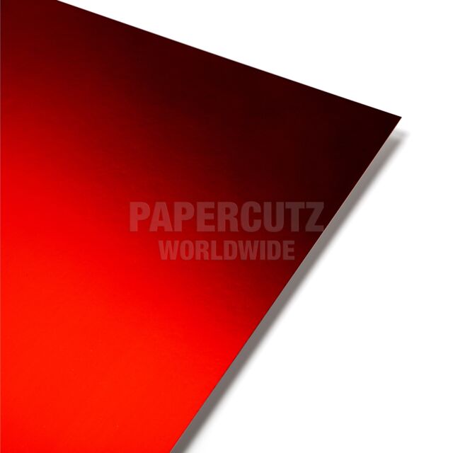 A2 Red Mirror Card Reflective 250GSM Pack Size : 1 Sheets