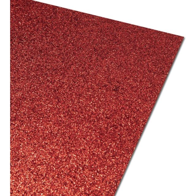 A3 Red Glitter Card 250GSM None Shed : Pack Size 4 Sheets