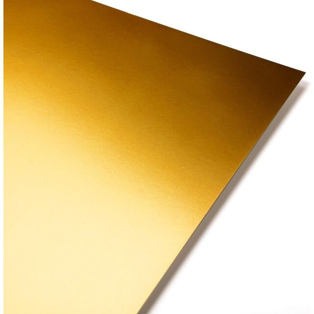 A5 Mirror Card Gold Reflective 250GSM  Pack Size : 10 Sheets