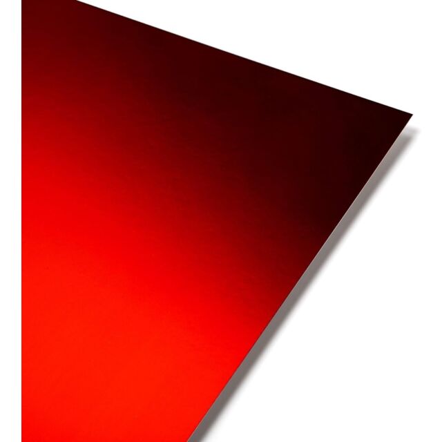 A5 Mirror Card Red Reflective 250GSM  Pack Size : 10 Sheets