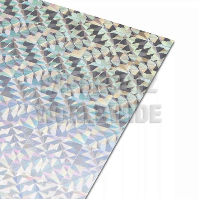 A4 HOLOGRAPHIC CARD DIAMONDS DESIGN 250GSM - 2000 SHEETS OFFER 10p PER SHEET