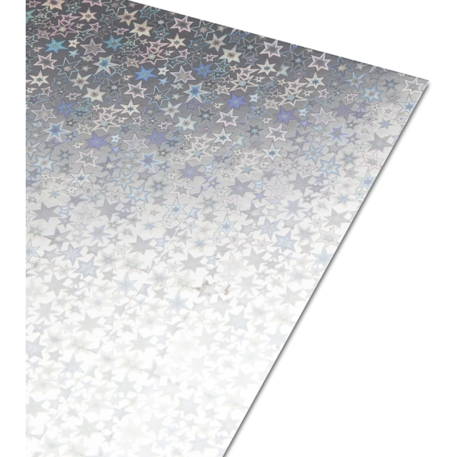 A4 HOLOGRAPHIC CARD STARS DESIGN 250GSM - 2000 SHEETS OFFER 10p PER SHEET