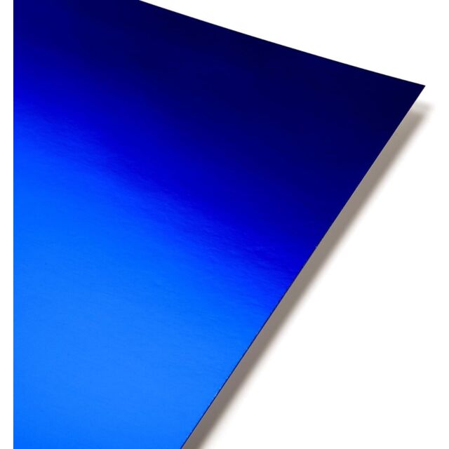 A2 Blue Mirror Card Reflective 250GSM Pack Size : 1 Sheets
