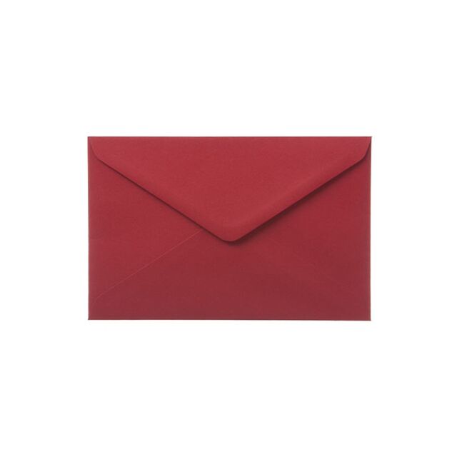 Bright Red C6/A6 Recycled Coloured Envelopes 120GSM  50 Envelopes