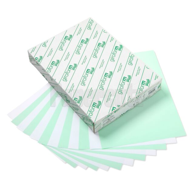 Giroform A5 2 Part NCR Paper White/Green 50 Sets 100 Sheets