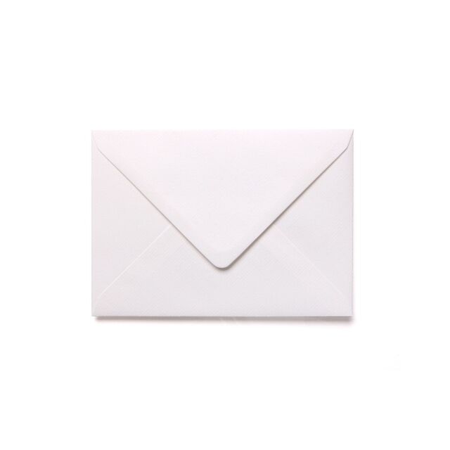 White Laid Texture 5 x 7inch Card Making Envelopes  100GSM 50 Envelopes