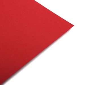 12x12 Card Bright Red 220GSM Coloured 25 Sheets