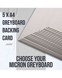 5 x A4, Greyboard, Choose your Micron