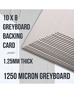 10 x 8 Greyboard Backing Card 1250 Micron Pack Size : 100 Sheets