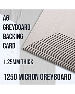 A6 Greyboard Card 750GSM 1250 Micron 50 Sheets