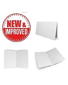 A5 White Pre Scored Card 270GSM Folds to A6 Recycled Card  1 Card Blanks