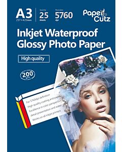 A3 Photo Paper Inkjet Glossy 200GSM High Quality - 25 Sheets