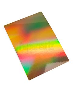A3 Gold Rainbow Holographic Card 250GSM - 4 Sheets