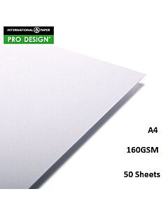 ProDesign A4 160GSM White Card 50 Sheets
