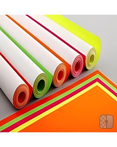 Fluorescent Paper Roll Assorted Pack 10M x 760mm Neon 5 Roll