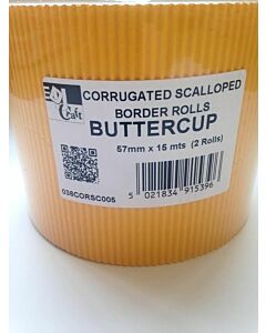 Buttercup Yellow Border Roll Corrugated Cardboard Bordette School  x1