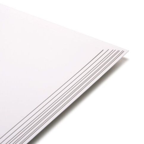 5 x WHITE A4 Hammered Card, 250gsm. Weddings, Cardmaking & Scrapbooking  Card 