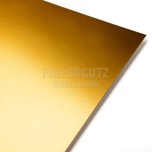 12x12 Metallic Mirror Board Sheets, 10 Pack Gold Cardstock Foil