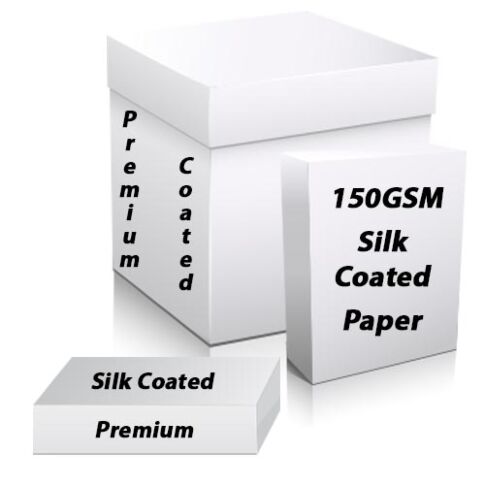 Silk Paper And Card A3,A4,A5, White Coated Paper, Smooth Finish