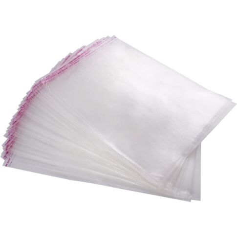 luzen Approx. 100 Pcs 4X6 Inch Clear Resealable Cello Cellophane Bags OPP  Bag with Adhesive Closure for Bakery Candy Cookie Chocolate : Amazon.in:  Home & Kitchen