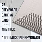 A5 Greyboard Backing Card 600GSM 1000 Micron 50 Sheets