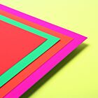 A2 Fluorescent Card Assorted Colours Neon 250GSM 10 Sheets