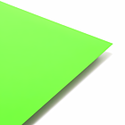 A4 neon fluorescent green paper, 100gsm, pack of 25 sheets, shown in a clean product layout.