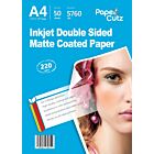 A4 Photo Paper Inkjet Matte 220GSM Double Side - 50 Sheets