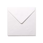 White Laid Texture 155mm Square Envelopes 100GSM  50 Envelopes