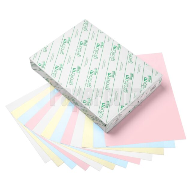 Giroform A5 4 PART NCR PAPER WHITE/YELL/PINK/GREEN Pack Size : 250 Sets 1000 Sheets