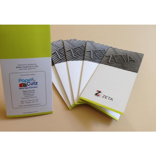 Zanders Zeta Textured Paper Colour Swatch Paper and Card Pack Size : 1 Swatch